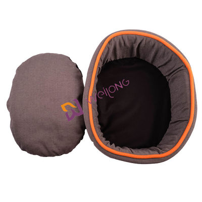 Round Flax Donut Tempat Tidur Anjing yang Dapat Dicuci Sepenuhnya Pemanasan Sendiri Tempat tidur nyaman anjing BSCI