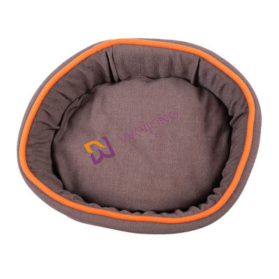Round Flax Donut Tempat Tidur Anjing yang Dapat Dicuci Sepenuhnya Pemanasan Sendiri Tempat tidur nyaman anjing BSCI