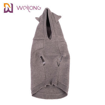Akrilik Kain Anjing Hoodie Bordir Merajut Pet Sweater Rajutan Kucing Jumper