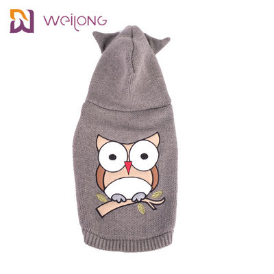 Akrilik Kain Anjing Hoodie Bordir Merajut Pet Sweater Rajutan Kucing Jumper