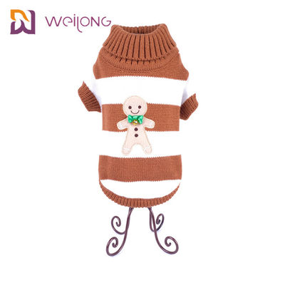 Penebalan Lembut Hangat Puppy Rajutan Jumper BSCI Dog Roll Neck Jumper