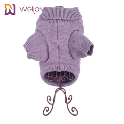 Pakaian Turtleneck Cable Knit Dog Sweater Untuk Anjing Kucing