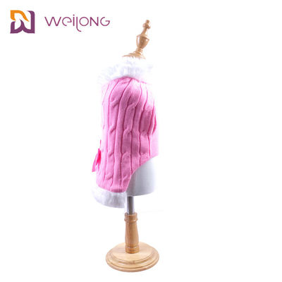 Turtleneck Rajutan Pakaian Hewan Peliharaan Sweater Hangat Hewan Peliharaan Pakaian Musim Dingin Pakaian untuk Anjing Kucing