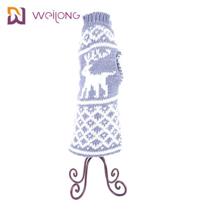 BSCI Musim Dingin Natal Pakaian Hewan Peliharaan Akrilik Rajut Anjing Sweater Liburan
