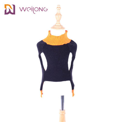 Akrilik Halloween Pakaian Hewan Peliharaan Sweater BSCI Knit Pet yang Disesuaikan