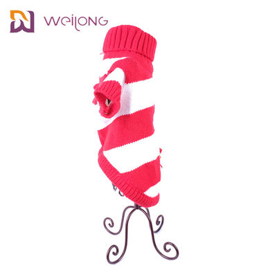 Twisted Warm Turtleneck Cable Knit Puppy Christmas Sweater Patch bordir