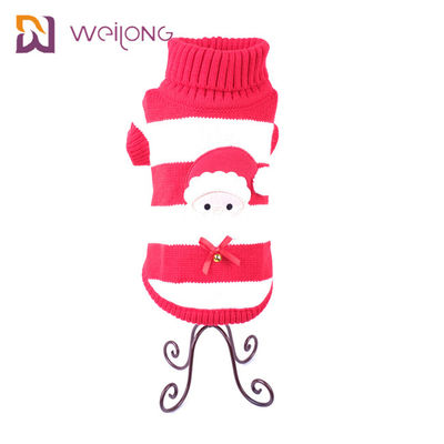 Twisted Warm Turtleneck Cable Knit Puppy Christmas Sweater Patch bordir