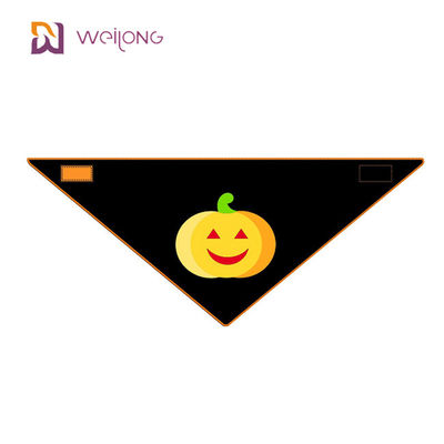 Gaya Halloween WMT Pet Bandana Cotton Poplin Panjang Belakang 15 &quot;- 24&quot; Syal Anjing Kustom