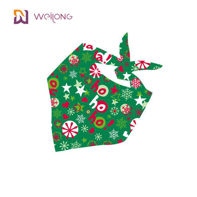 Kain Tahan Lama Premium Anjing Bandana Natal Bentuk Unik Disesuaikan Cocok