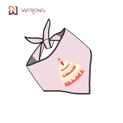 Cupcake Pattern Pet Bandana untuk Perlengkapan Pesta Aksesoris Pakaian Ulang Tahun