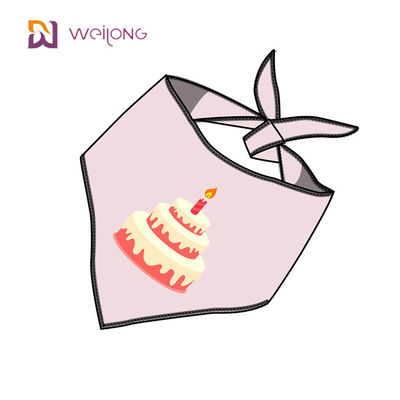 Cupcake Pattern Pet Bandana untuk Perlengkapan Pesta Aksesoris Pakaian Ulang Tahun